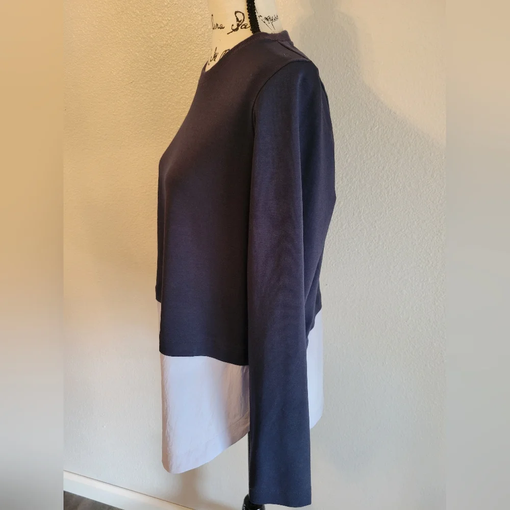 Athleta Women Gallery Top 2.0 Long Sleeve Navy Quarry Blue XS - Picture 4 of 12